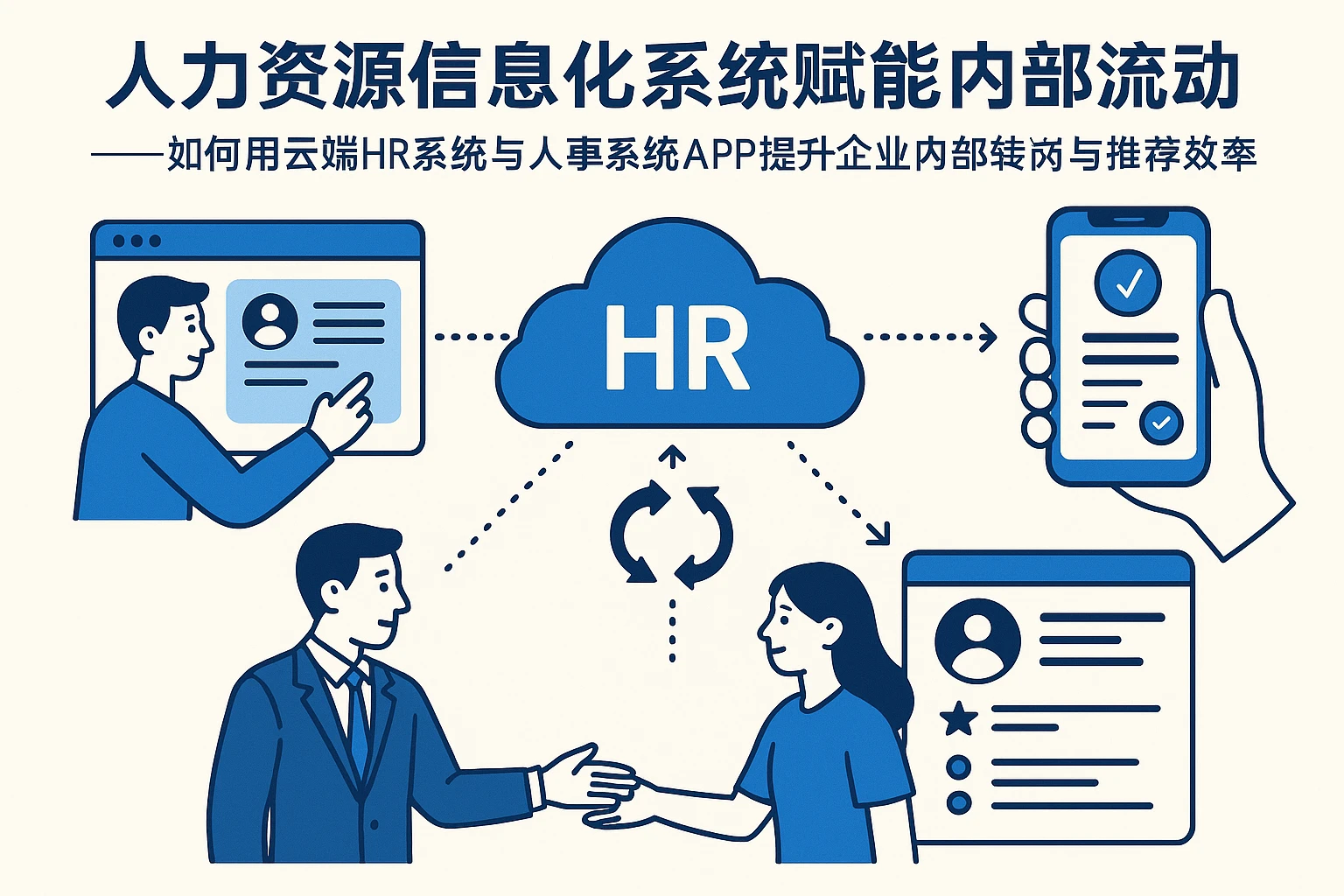 人力资源信息化系统赋能内部流动——如何用云端HR系统与人事系统APP提升企业内部转岗与推荐效率