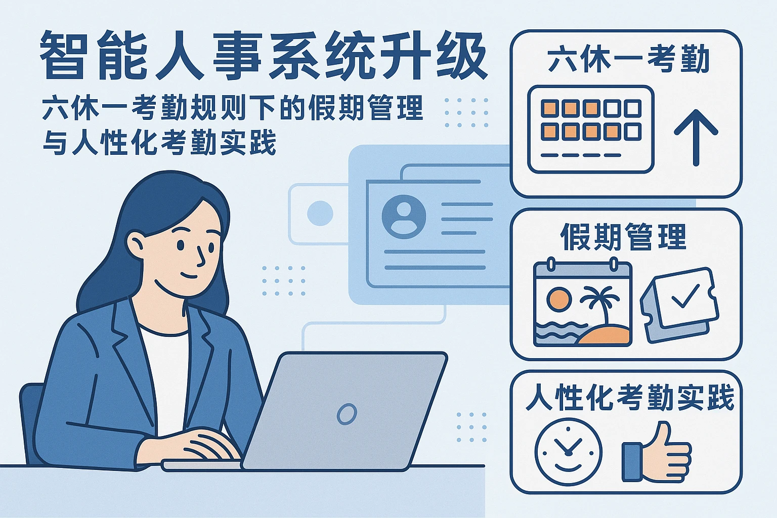 智能人事系统升级：六休一考勤规则下的假期管理与人性化考勤实践