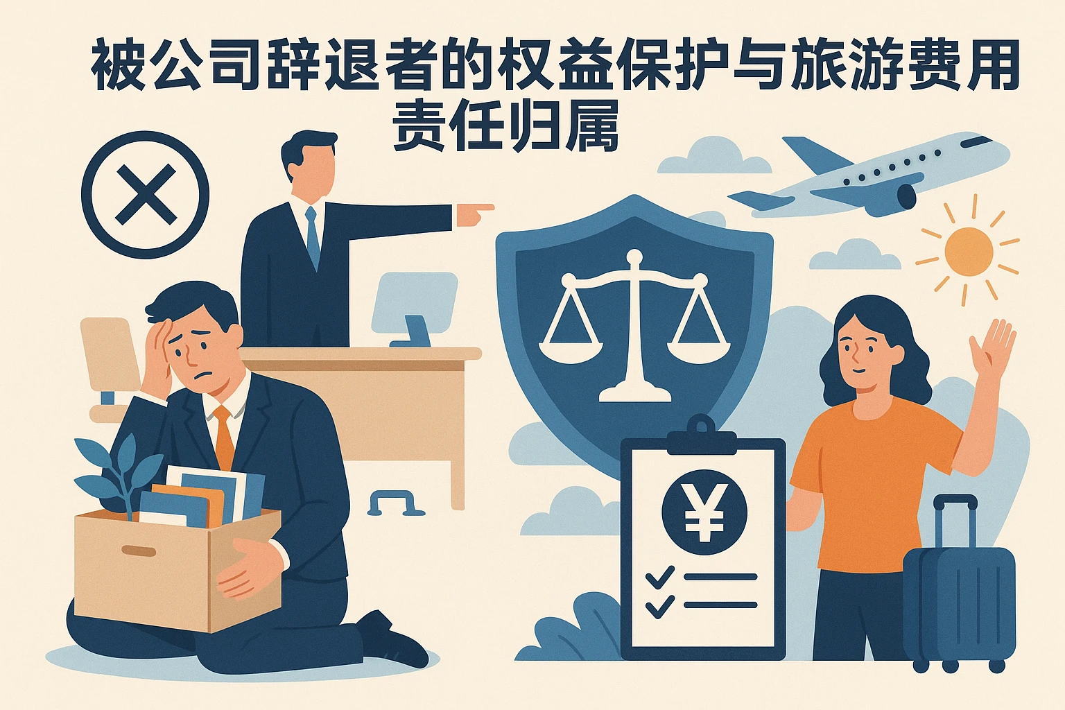 被公司辞退者的权益保护与旅游费用责任归属