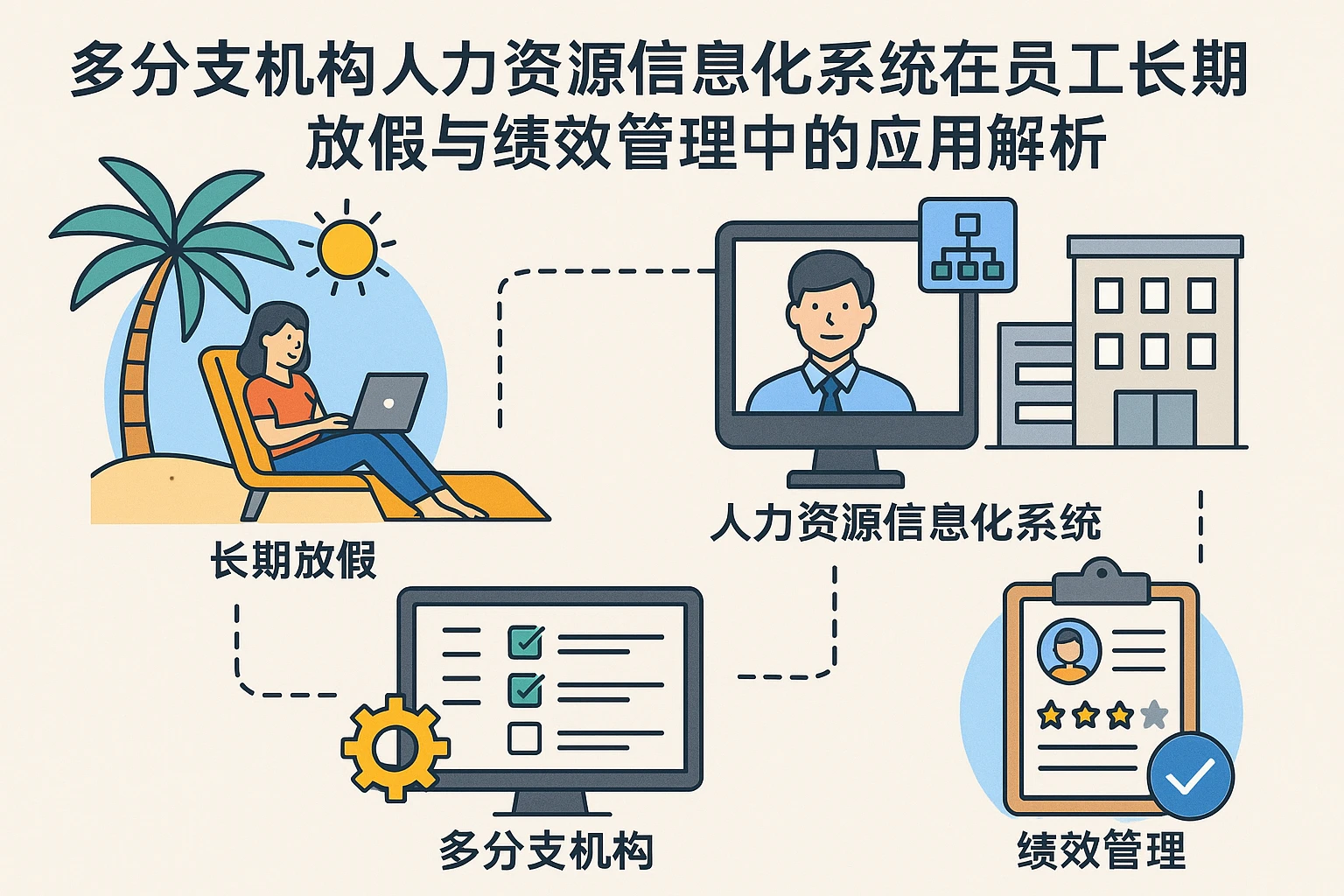 多分支机构人力资源信息化系统在员工长期放假与绩效管理中的应用解析