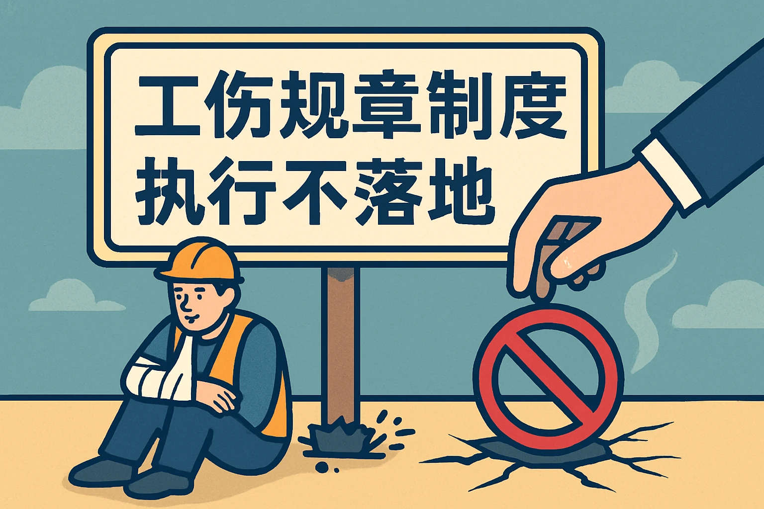 工伤规章制度执行不落地