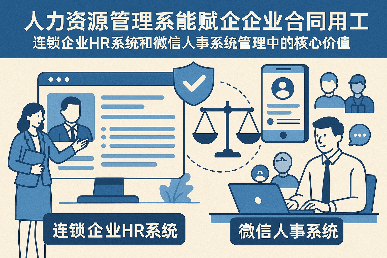 人力资源管理系统赋能企业合规用工:连锁企业HR系统与微信人事系统在劳动关系管理中的核心价值