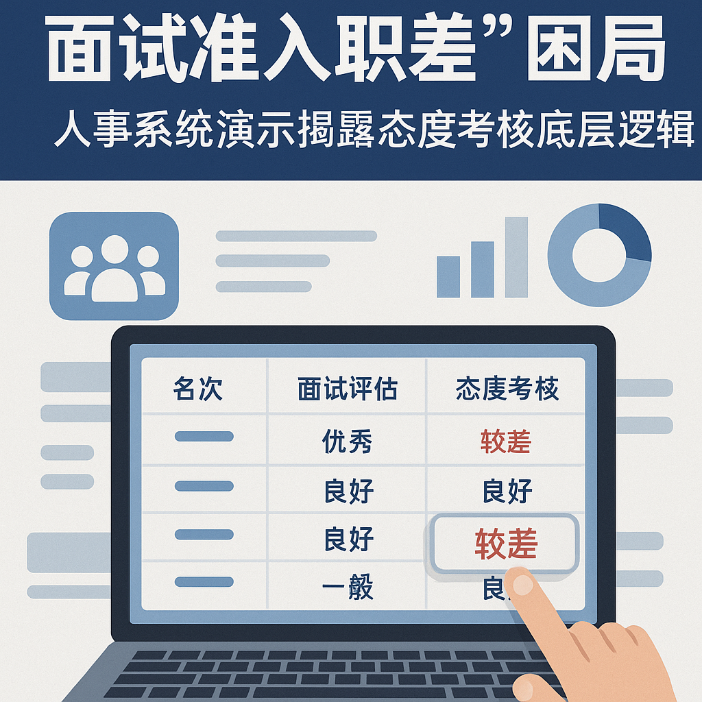 HR管理软件如何破解“面试准入职差”困局？人事系统演示揭露态度考核底层逻辑
