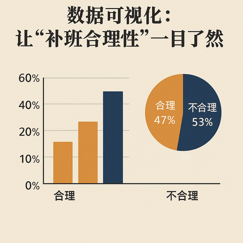2. 数据可视化：让“补班合理性”一目了然