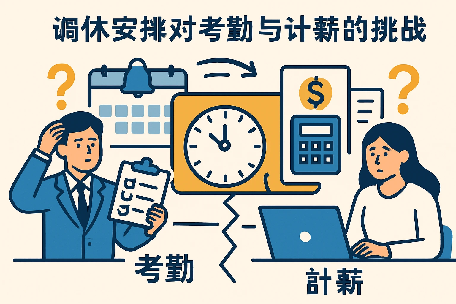 调休安排对考勤与计薪的挑战