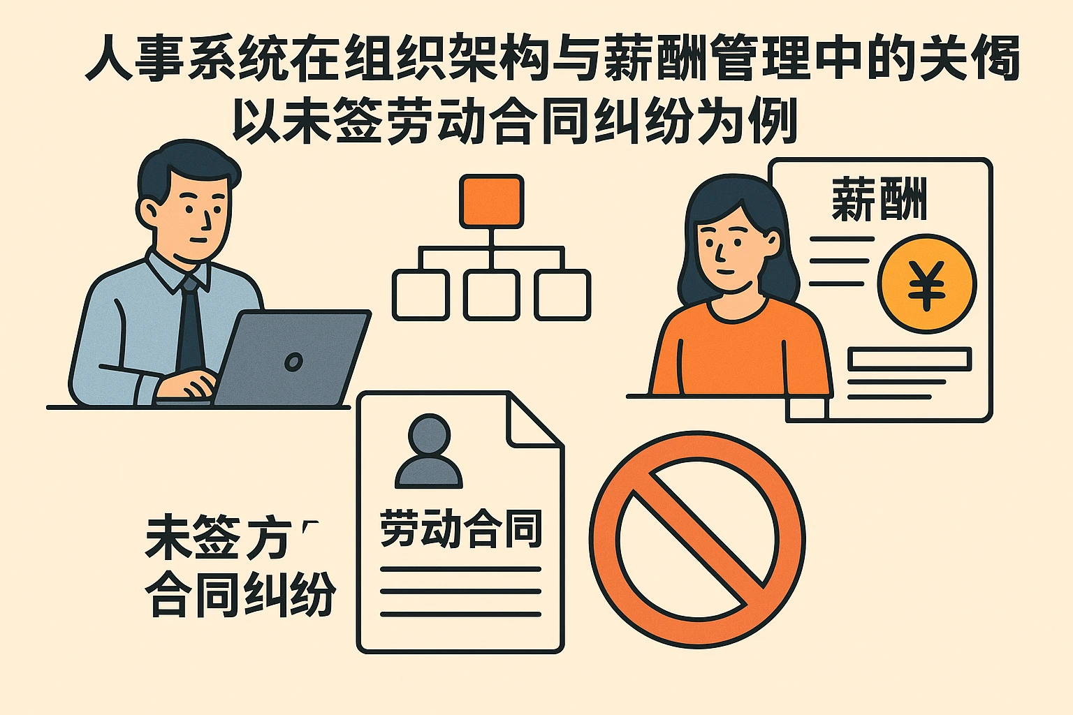 人事系统在组织架构与薪酬管理中的关键作用：以未签劳动合同纠纷为例