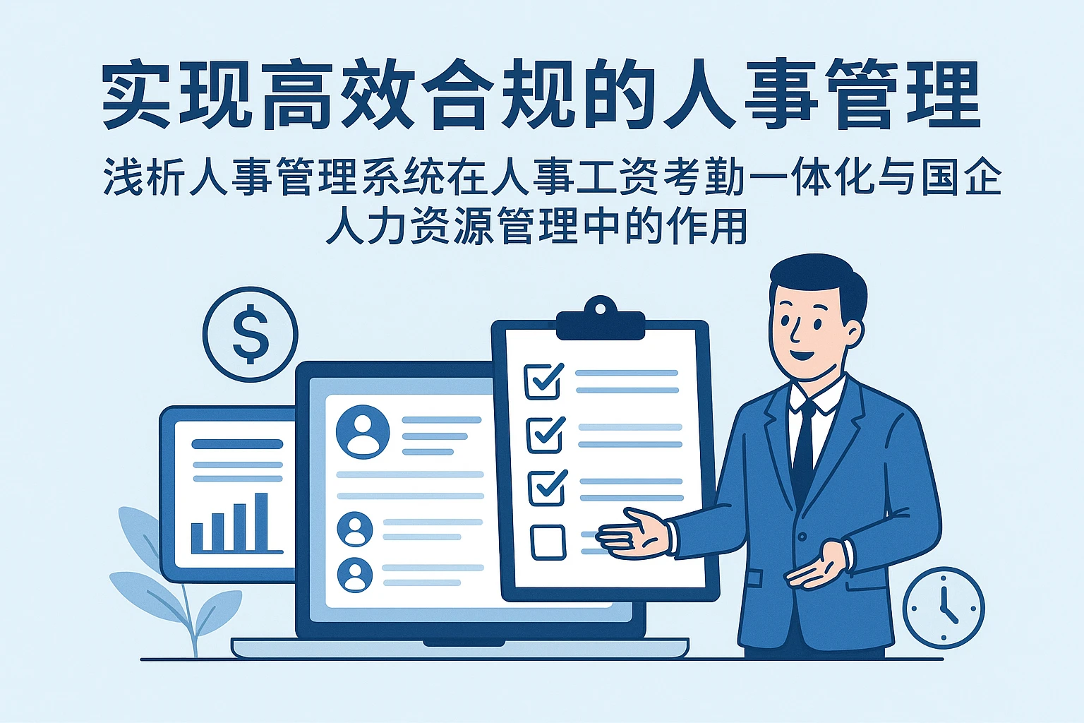 实现高效合规的人事管理——浅析人事管理系统在人事工资考勤一体化与国企人力资源管理中的作用