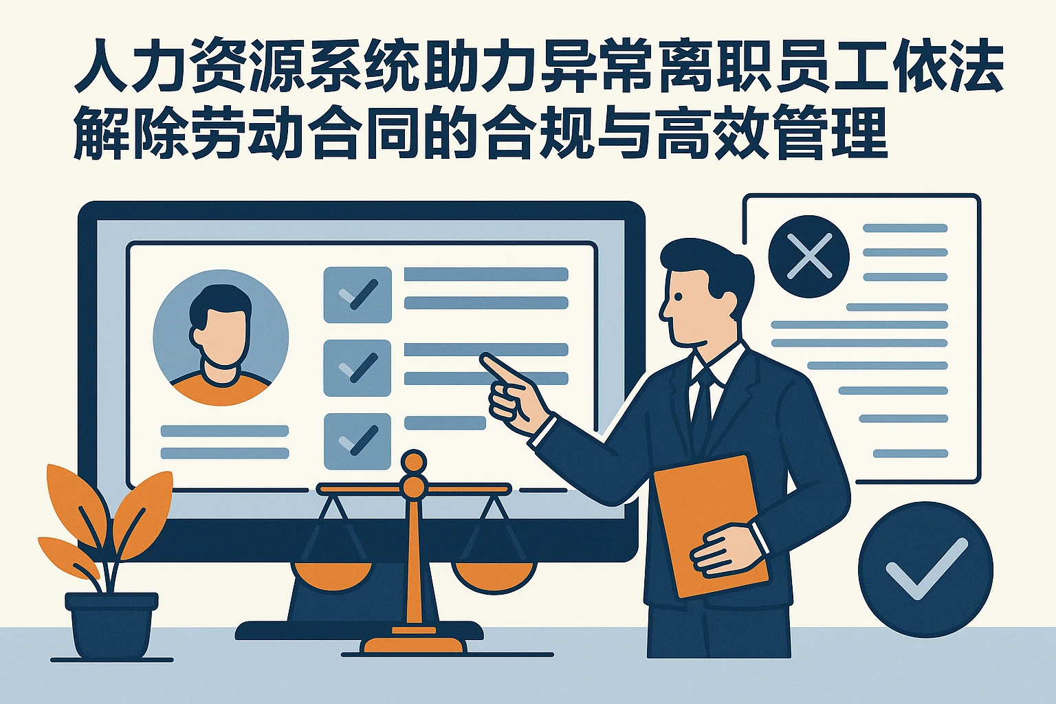人力资源系统助力异常离职员工依法解除劳动合同的合规与高效管理