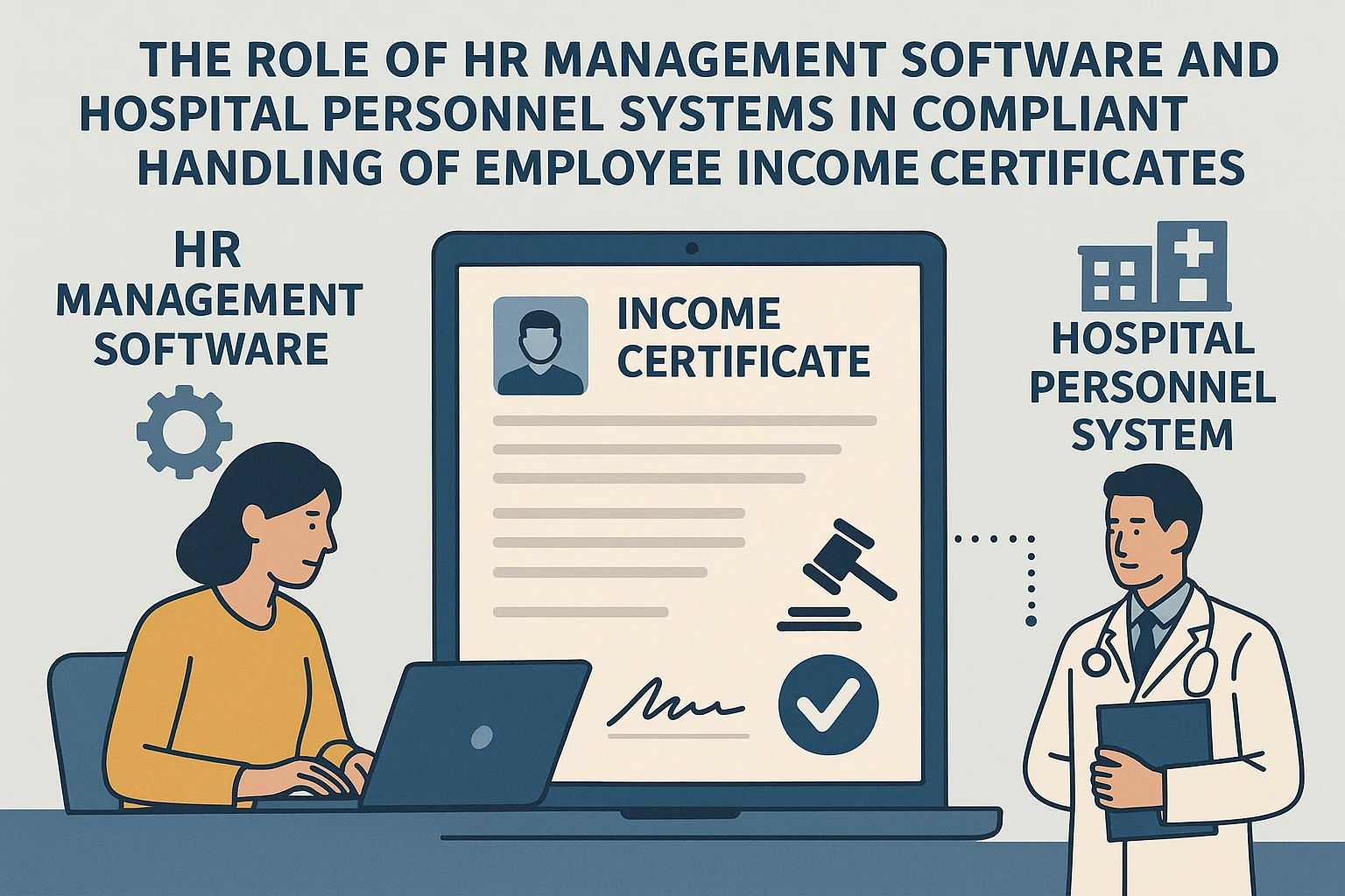 HR管理软件与医院人事系统在员工收入证明合规处理中的作用
