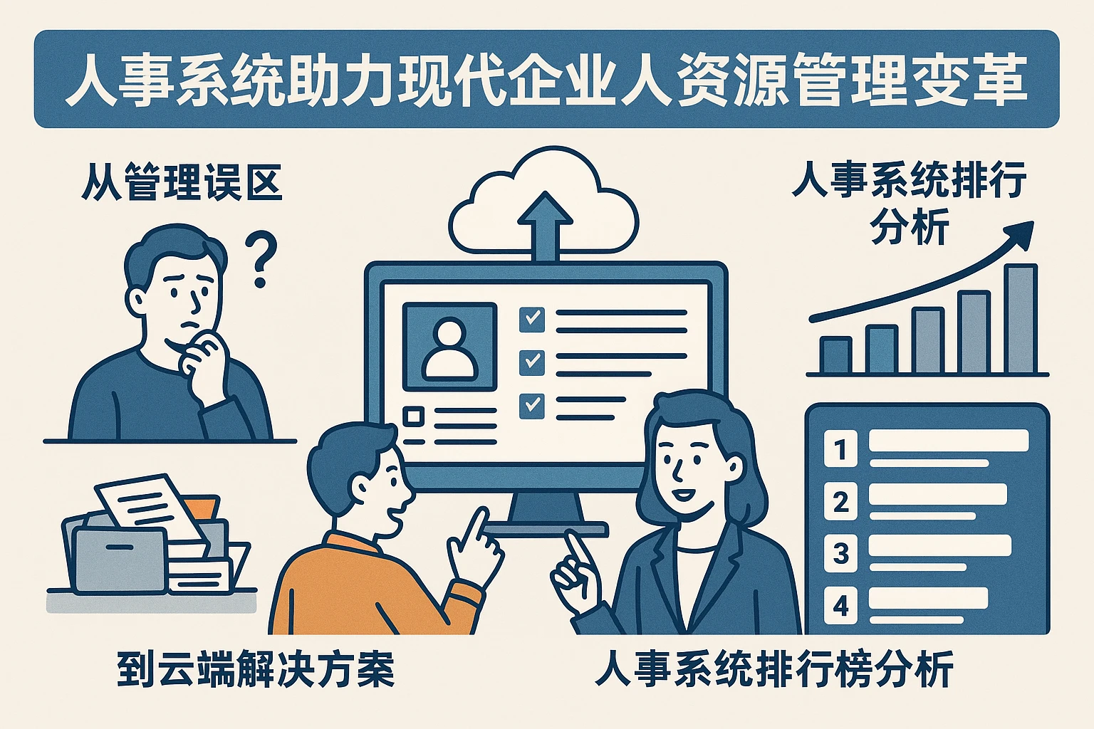 人事系统助力现代企业人力资源管理变革：从管理误区到云端解决方案与人事系统排行榜分析