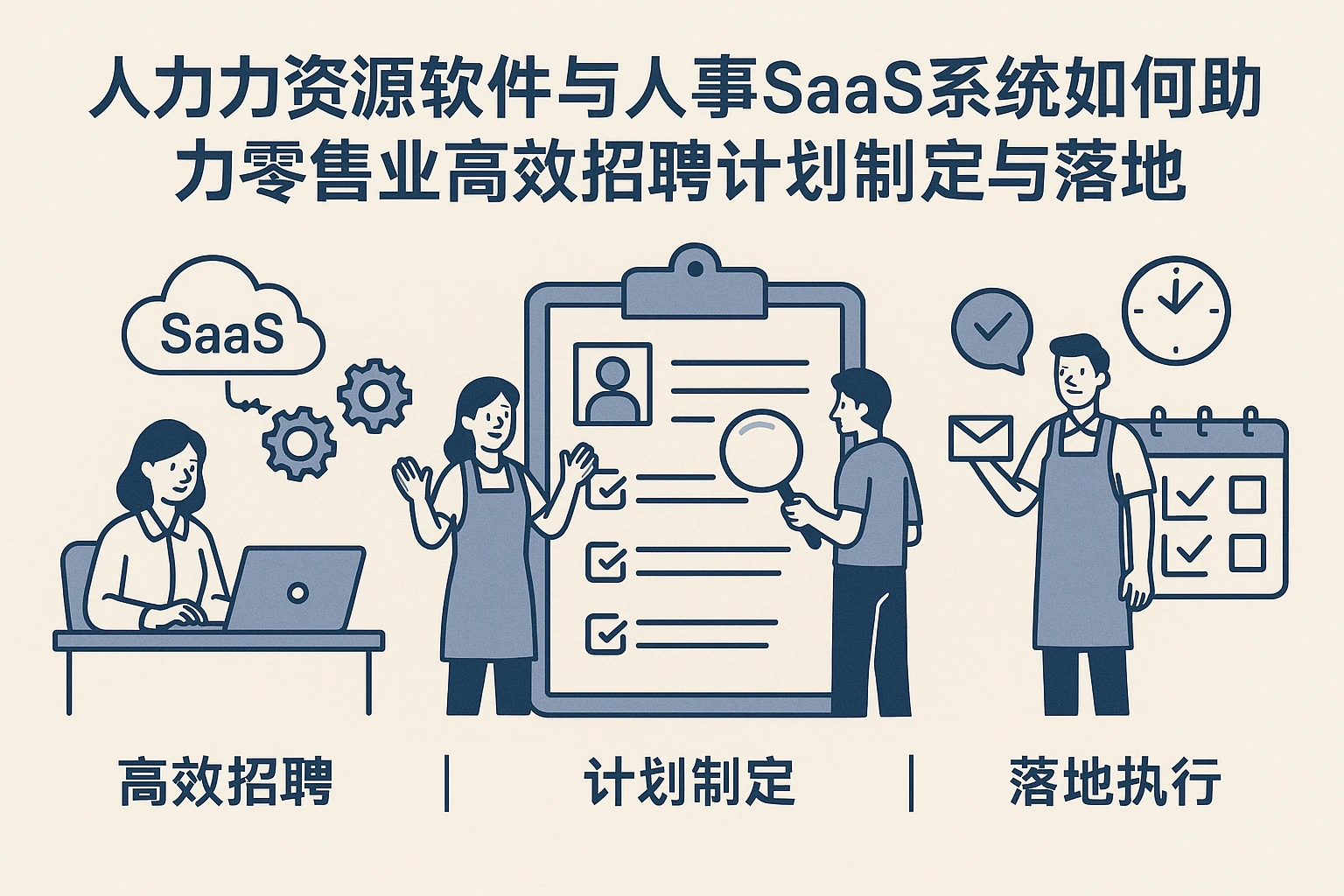 人力资源软件与人事SaaS系统如何助力零售业高效招聘计划制定与落地
