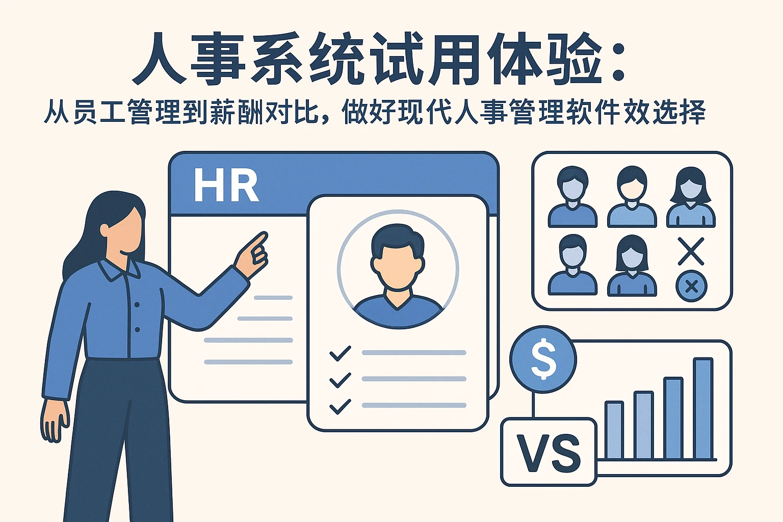 人事系统试用体验:从员工管理到薪酬对比,做好现代人事管理软件选择