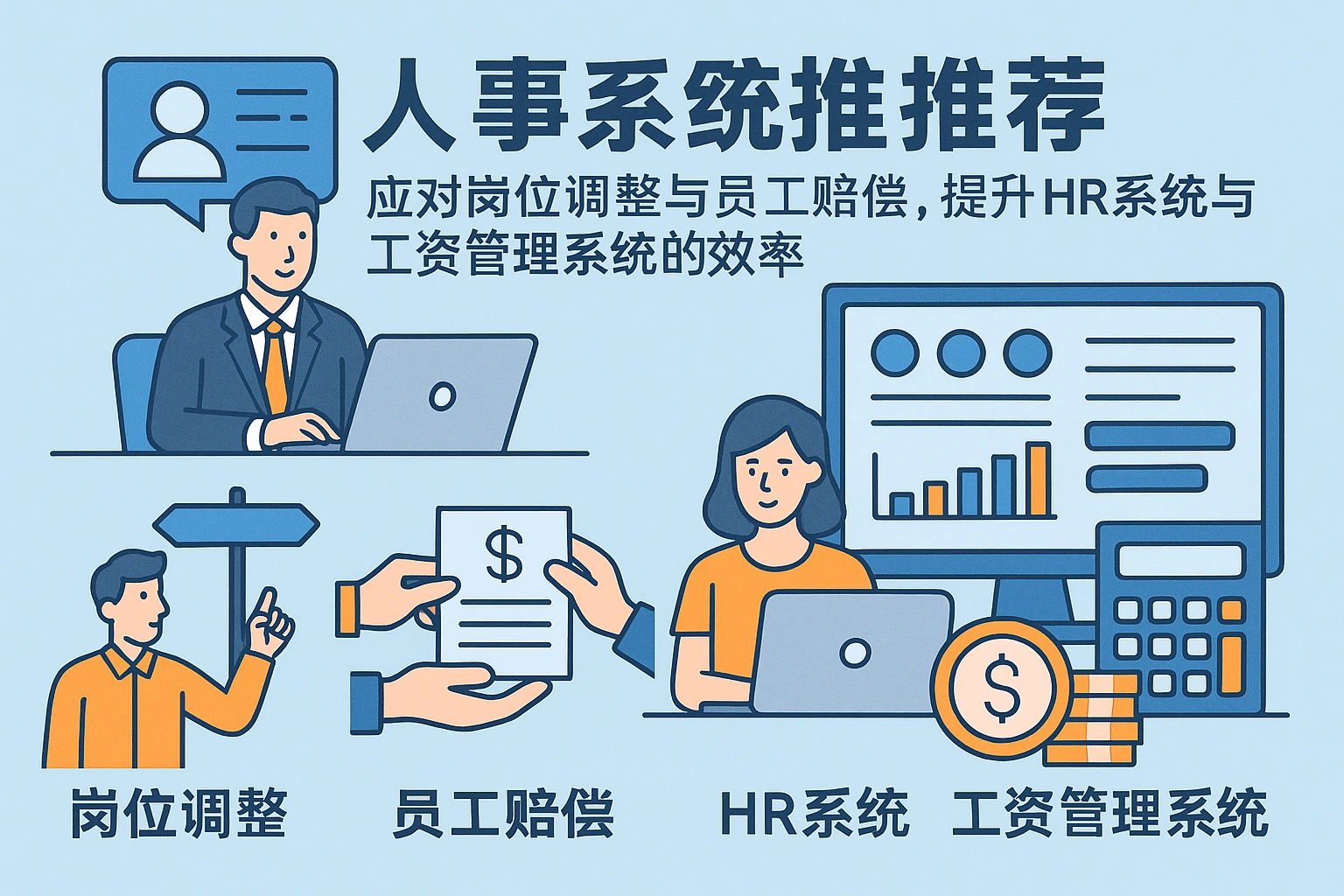人事系统推荐:应对岗位调整与员工赔偿,提升HR系统与工资管理系统的效率