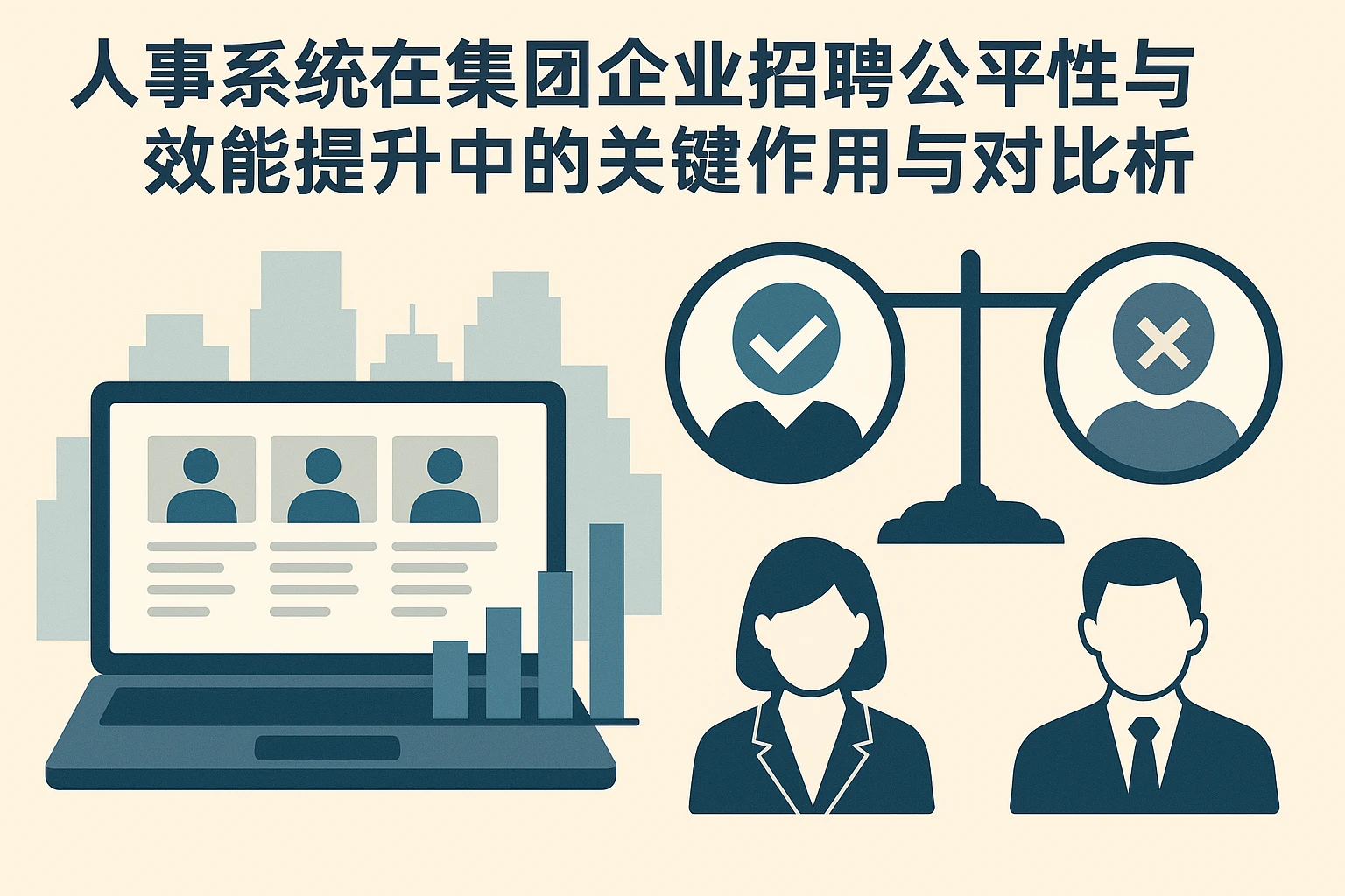 人事系统在集团企业招聘公平性与效能提升中的关键作用与对比分析