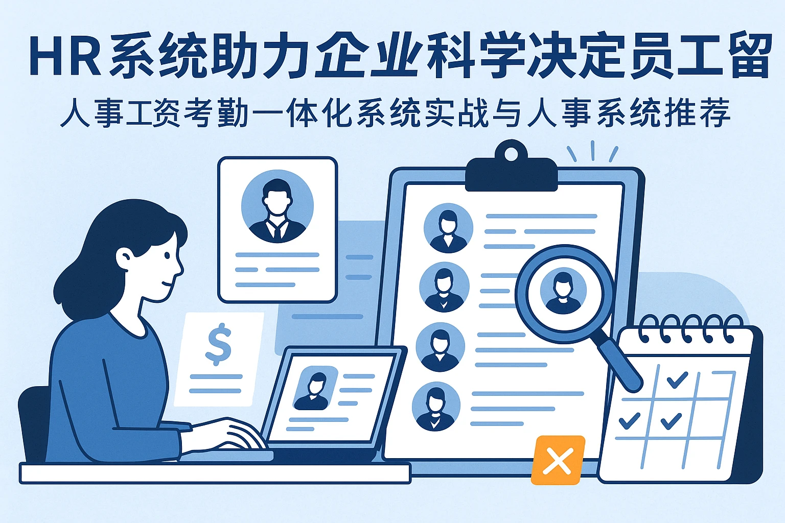 HR系统助力企业科学决定员工去留 —— 人事工资考勤一体化系统实战与人事系统推荐