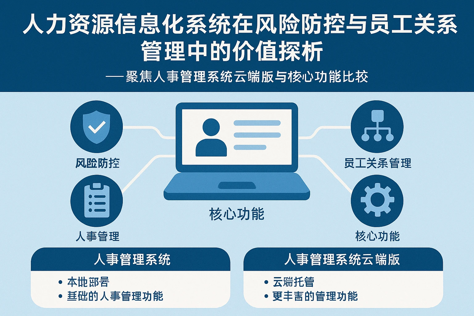 人力资源信息化系统在风险防控与员工关系管理中的价值探析——聚焦人事管理系统云端版与核心功能比较