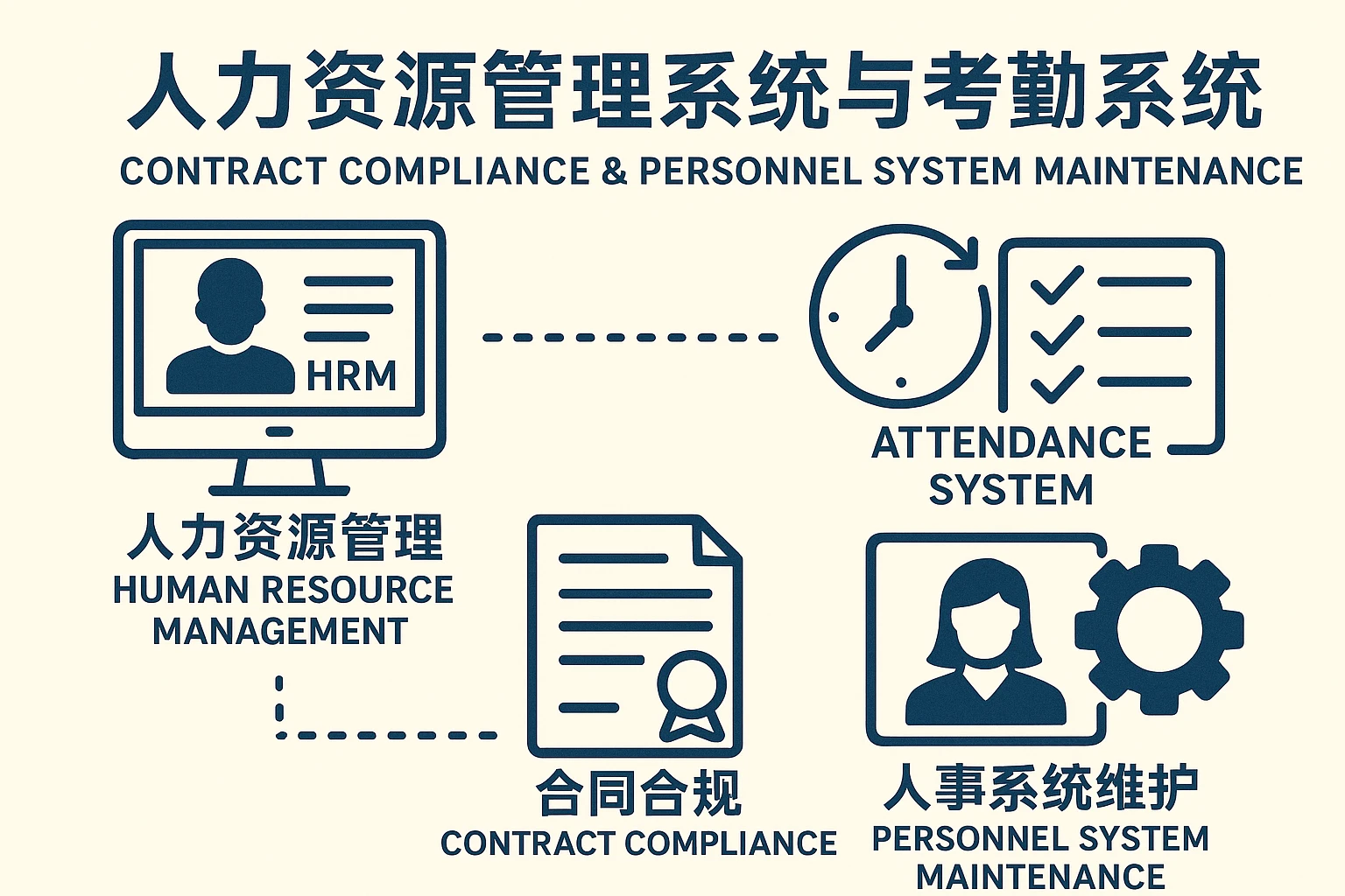 人力资源管理系统与考勤系统在合同合规与人事系统维护中的核心作用