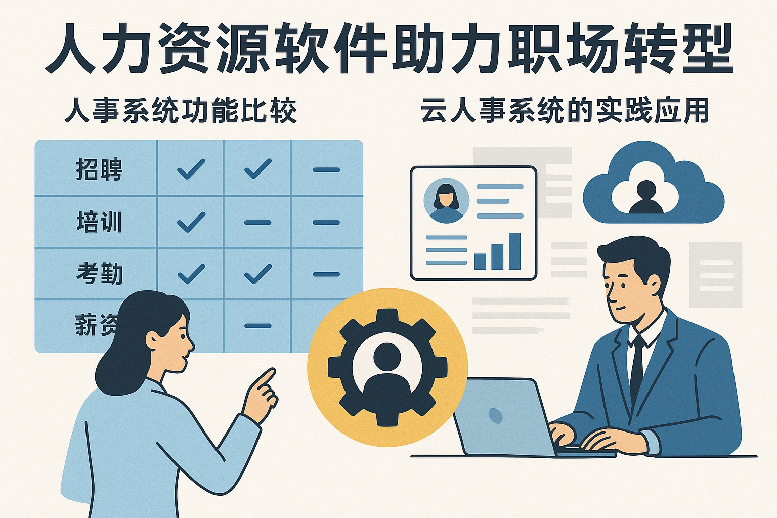 人力资源软件助力职场转型：人事系统功能比较与云人事系统的实践应用