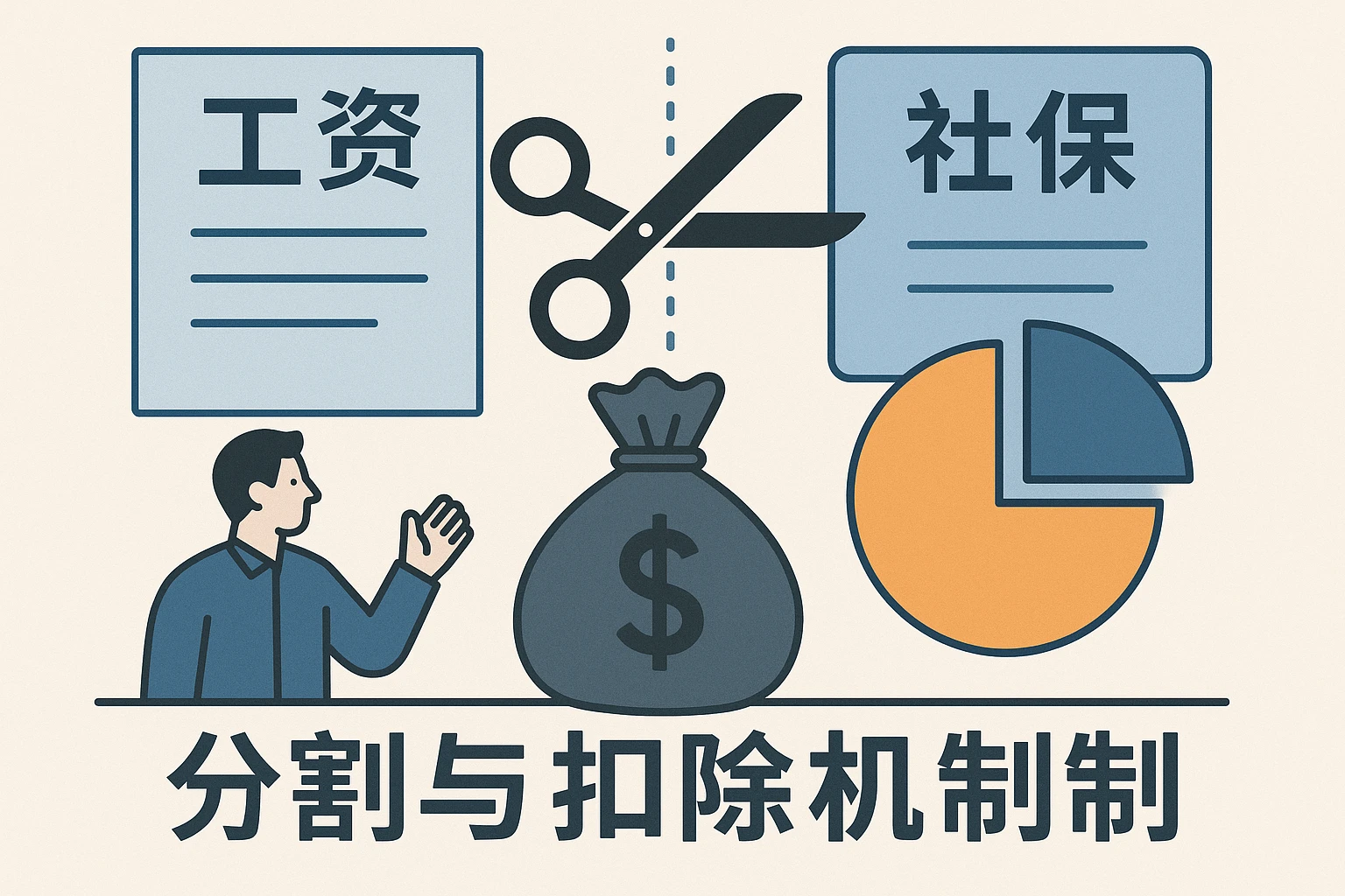 工资与社保的分割与扣除机制