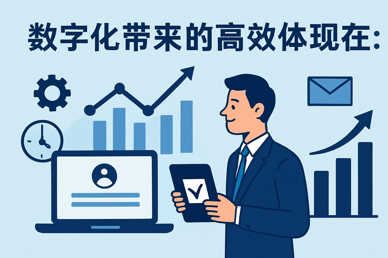 数字化带来的高效体现在：