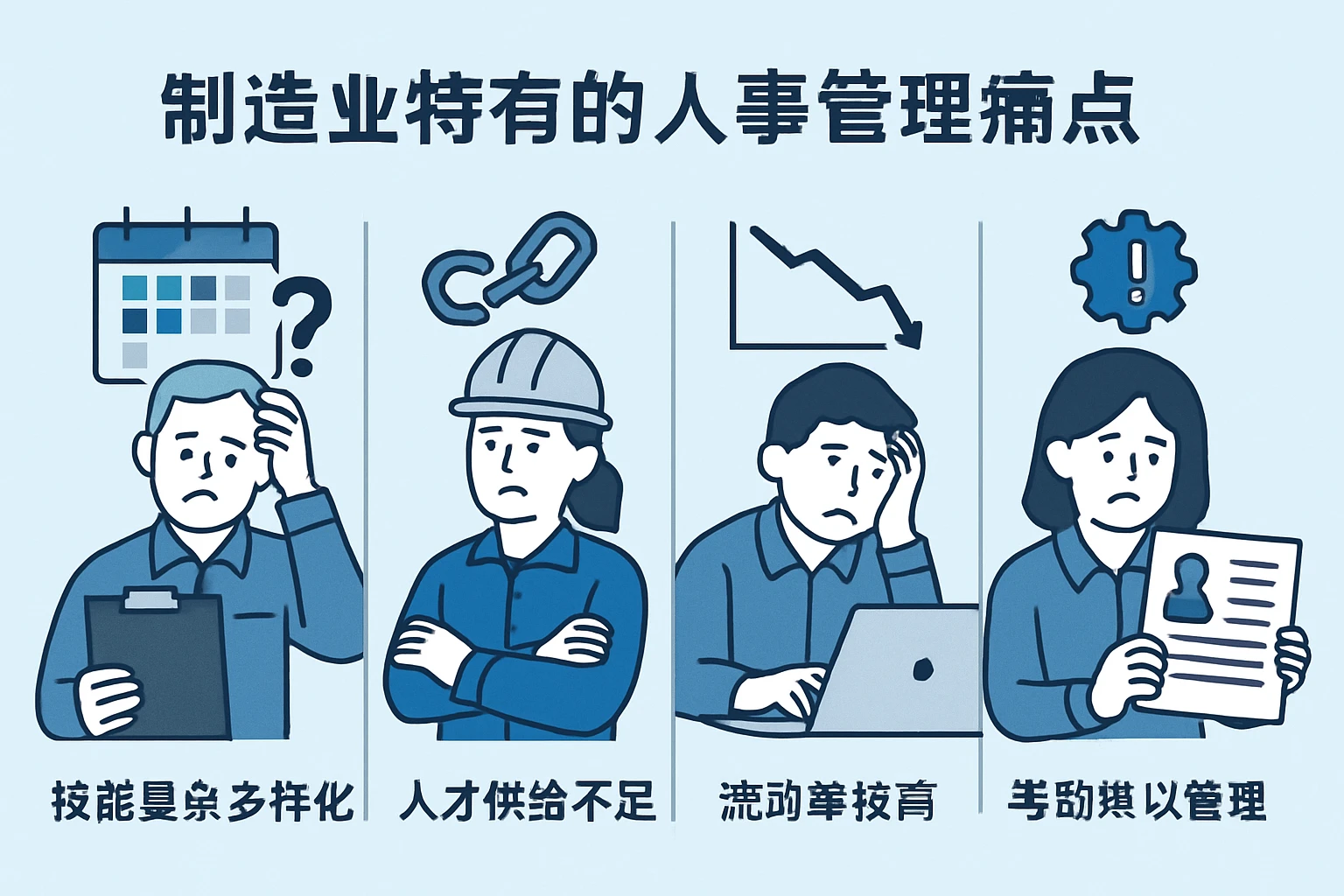 制造业特有的人事管理痛点