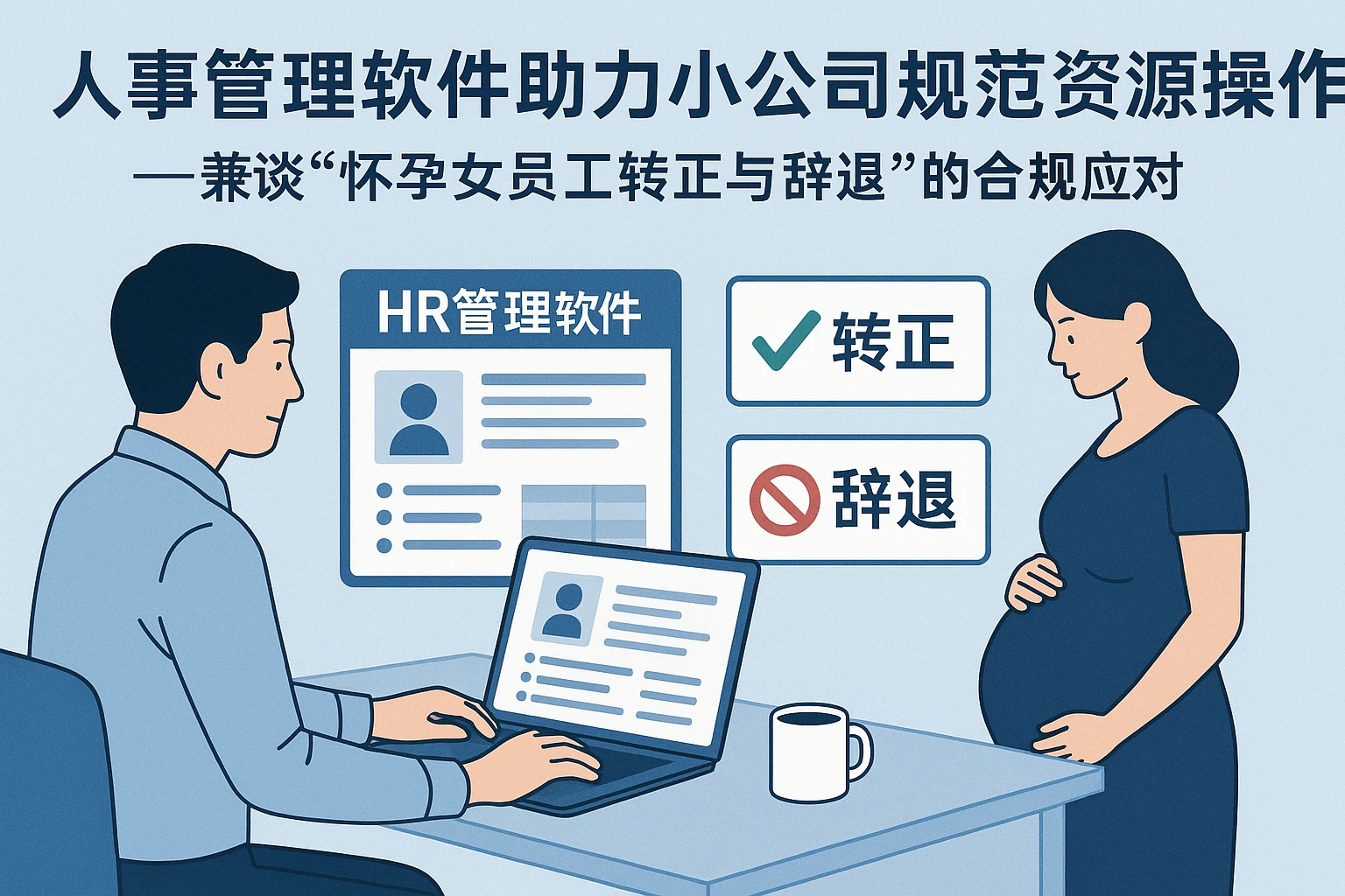 人事管理软件助力小公司规范人力资源操作——兼谈“怀孕女员工转正与辞退”的合规应对
