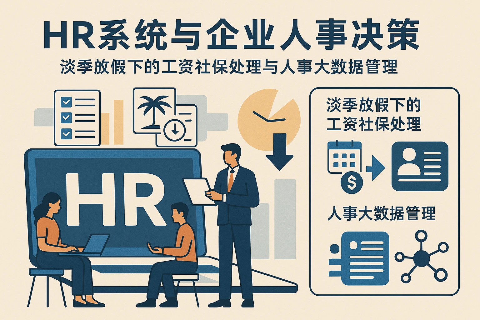 HR系统与企业人事决策——淡季放假下的工资社保处理与人事大数据管理
