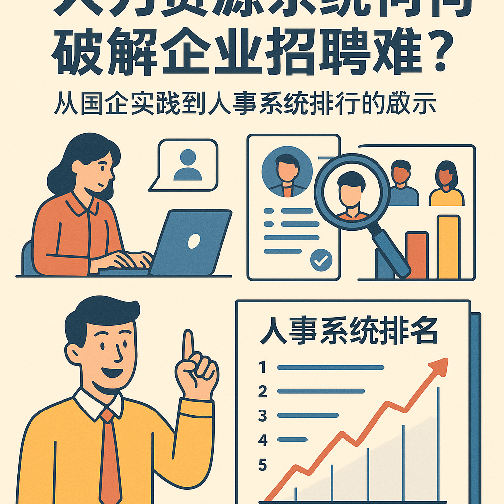 人力资源系统如何破解企业招聘难题？从国企实践到人事系统排行榜的启示