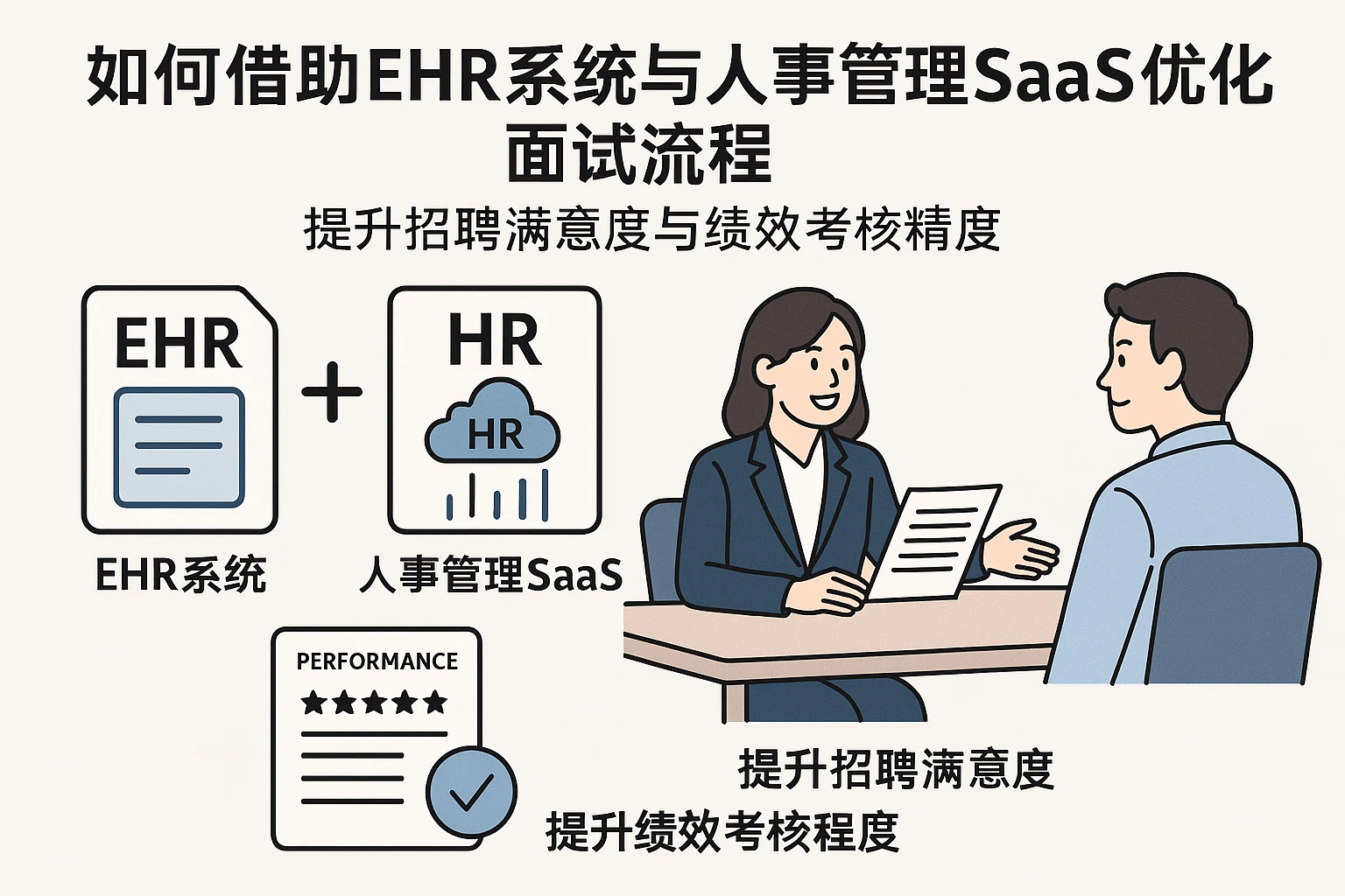 如何借助EHR系统与人事管理SaaS优化面试流程——提升招聘满意度与绩效考核精度