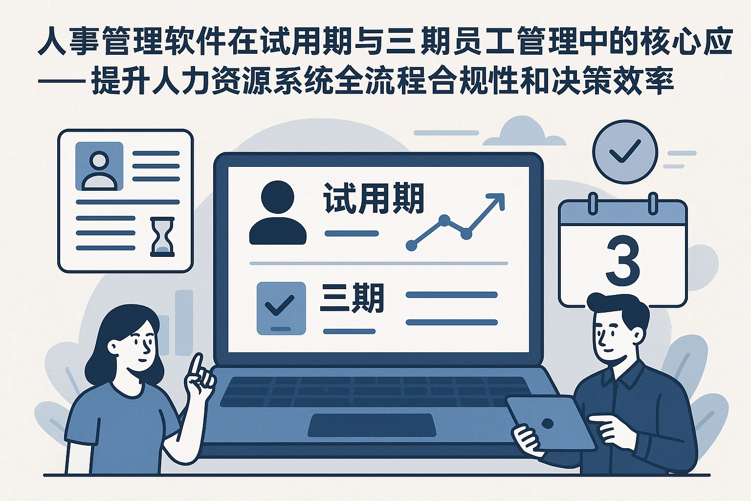 人事管理软件在试用期与三期员工管理中的核心应用——提升人力资源系统全流程合规性和决策效率