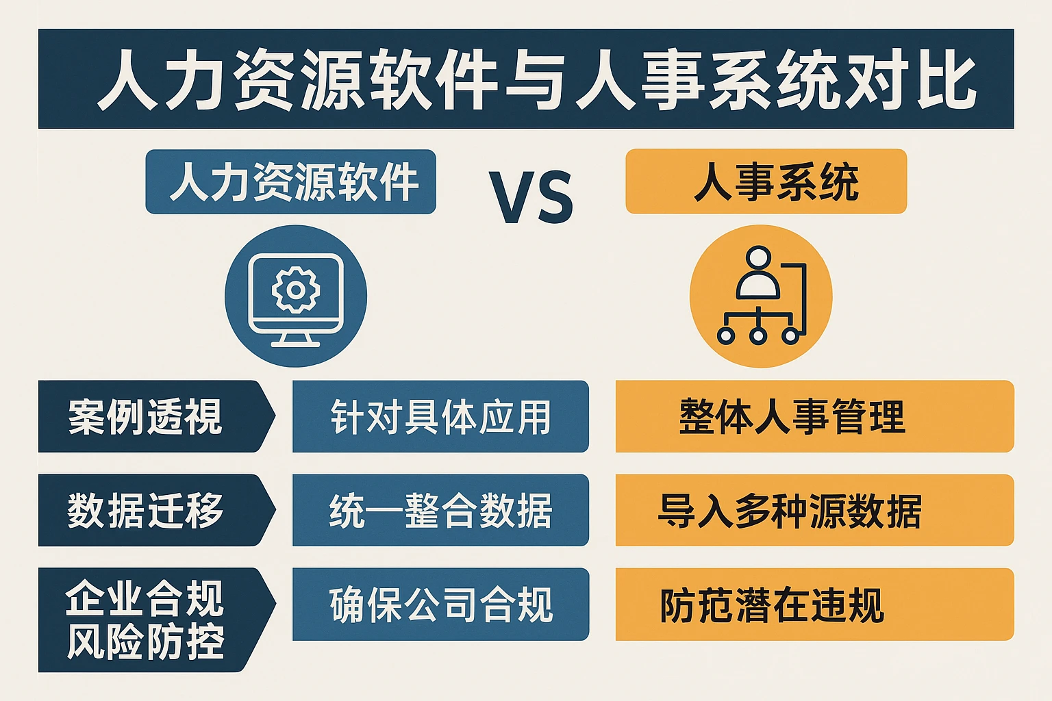 人力资源软件与人事系统对比：案例透视、数据迁移与企业合规风险防控