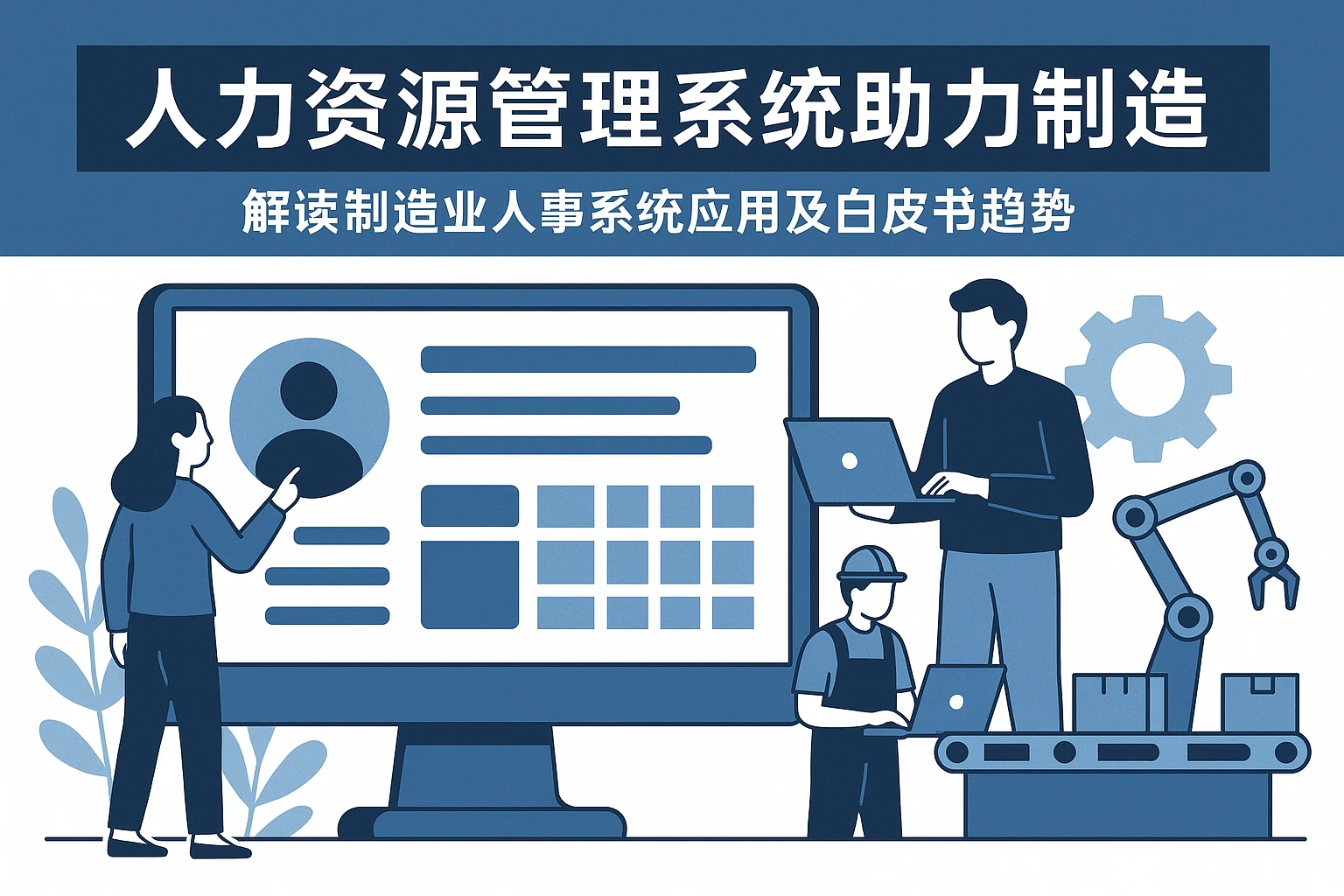 人力资源管理系统助力制造业，解读制造业人事系统应用及白皮书趋势