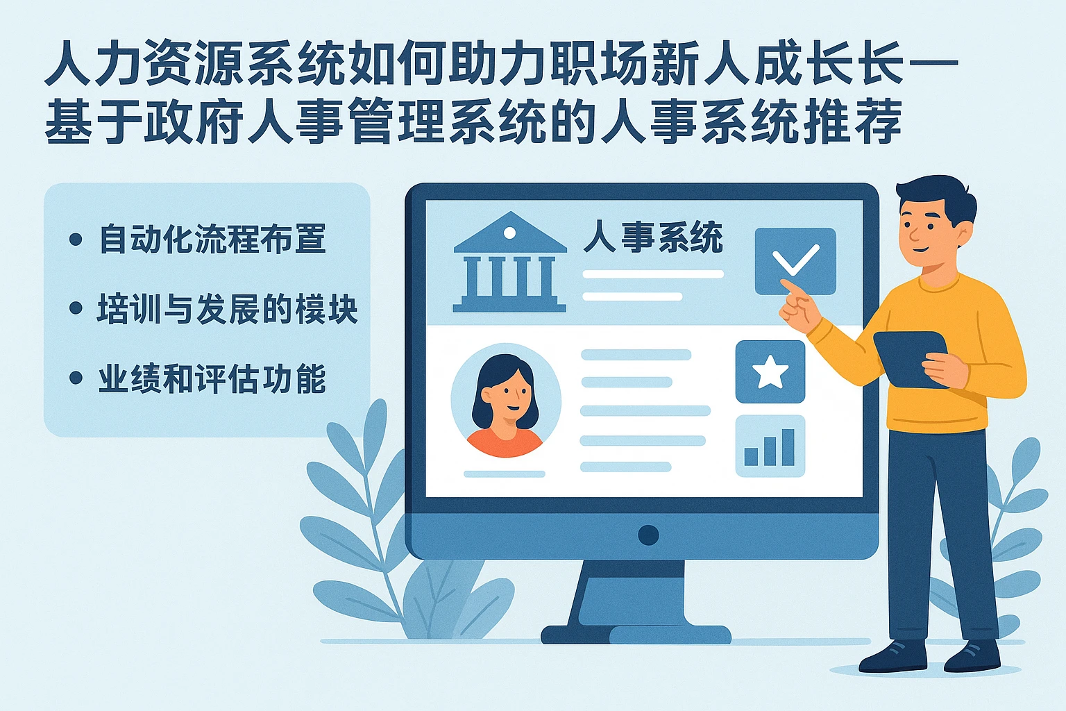 人力资源系统如何助力职场新人成长——基于政府人事管理系统的人事系统推荐