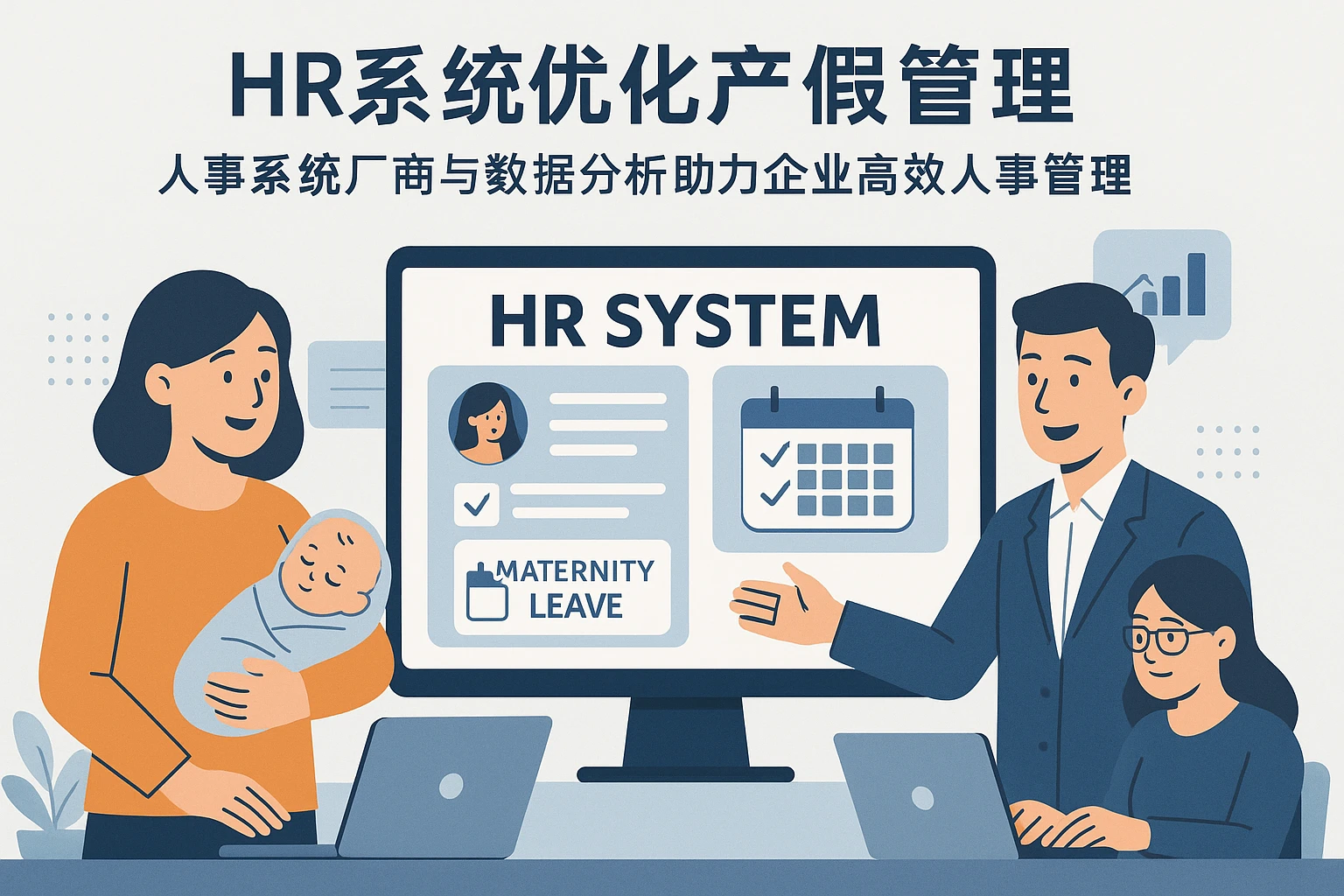 HR系统优化产假管理：人事系统厂商与数据分析助力企业高效人事管理