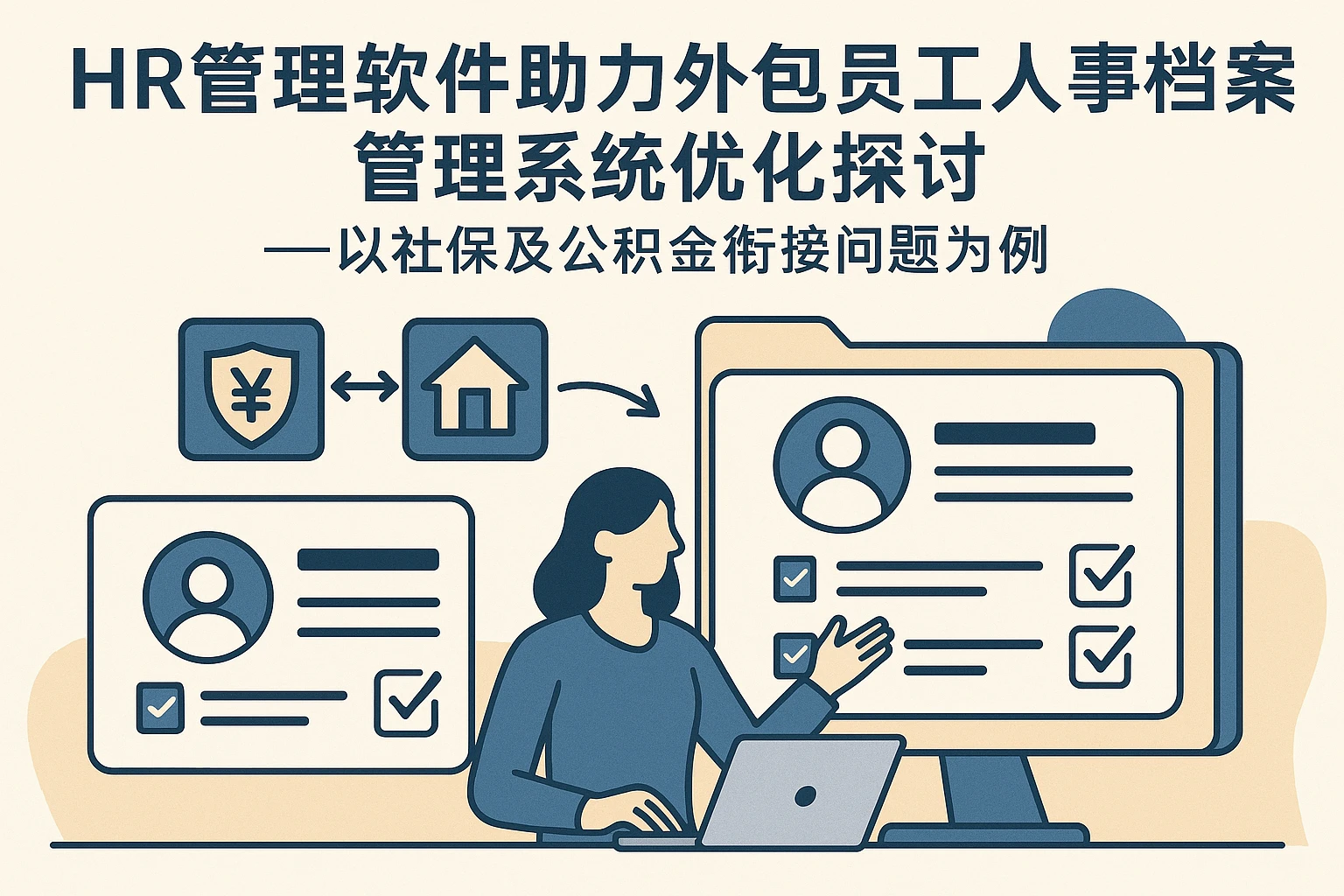 HR管理软件助力外包员工人事档案管理系统优化探讨——以社保及公积金衔接问题为例
