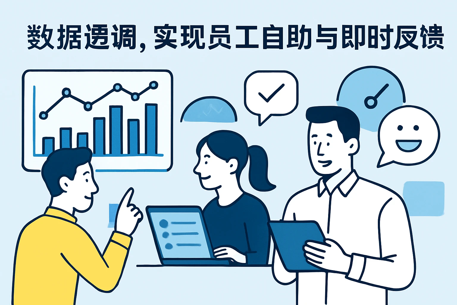 数据透明，实现员工自助与即时反馈