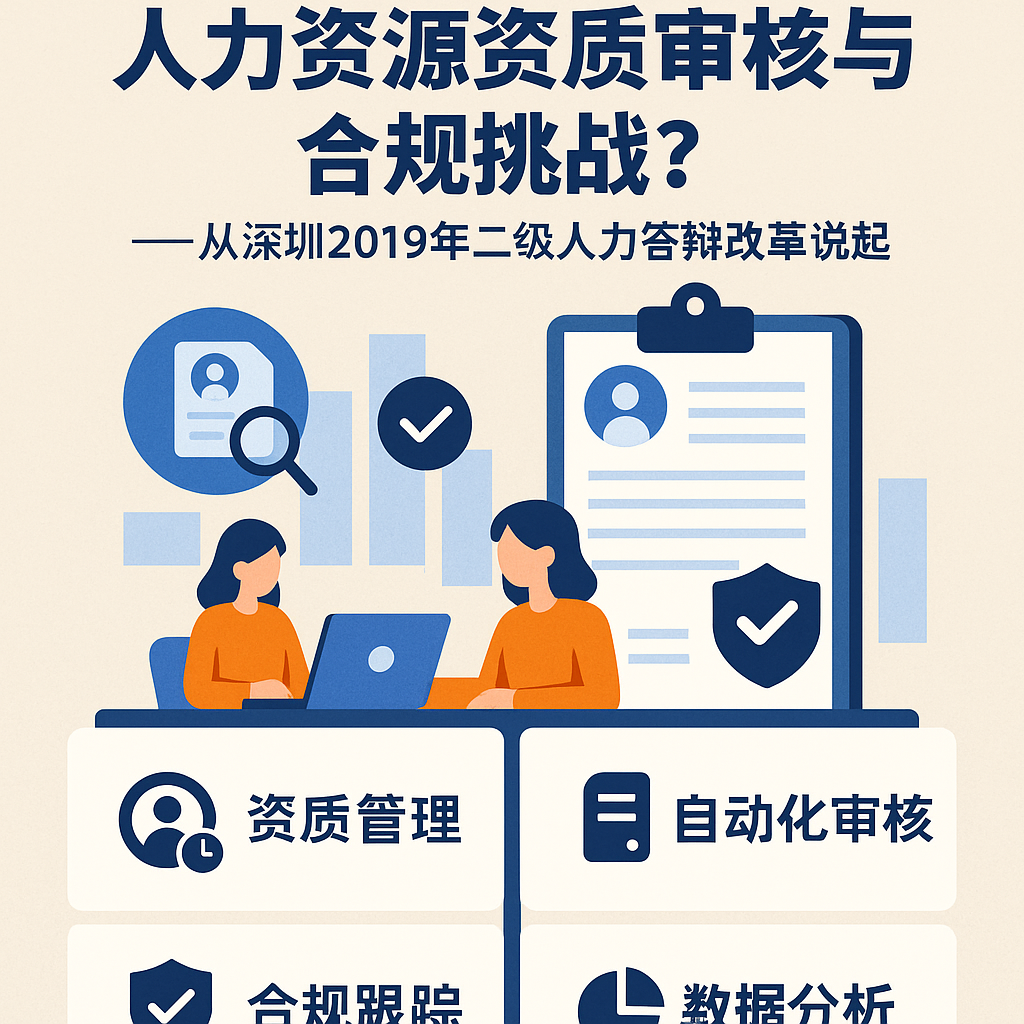 人事管理软件如何助力企业应对人力资源资质审核与合规挑战？——从深圳2019年二级人力答辩改革说起