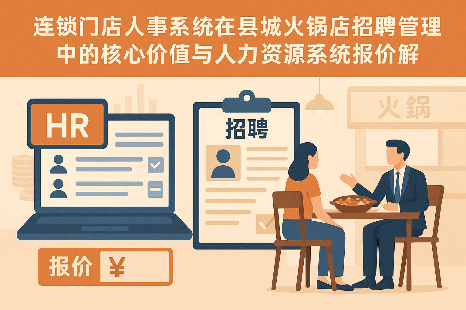 连锁门店人事系统在县城火锅店招聘管理中的核心价值与人力资源系统报价解析