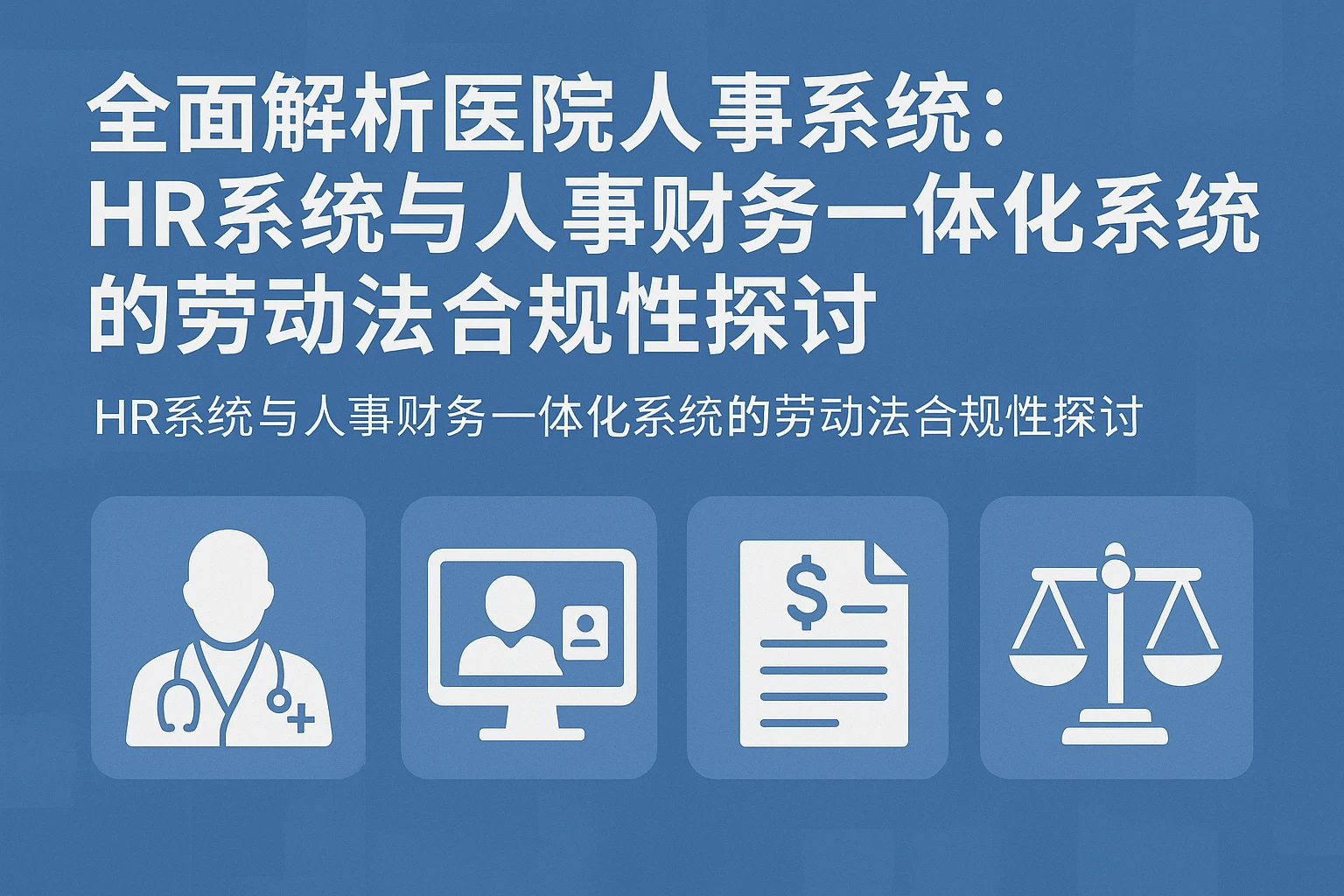 全面解析医院人事系统：HR系统与人事财务一体化系统的劳动法合规性探讨