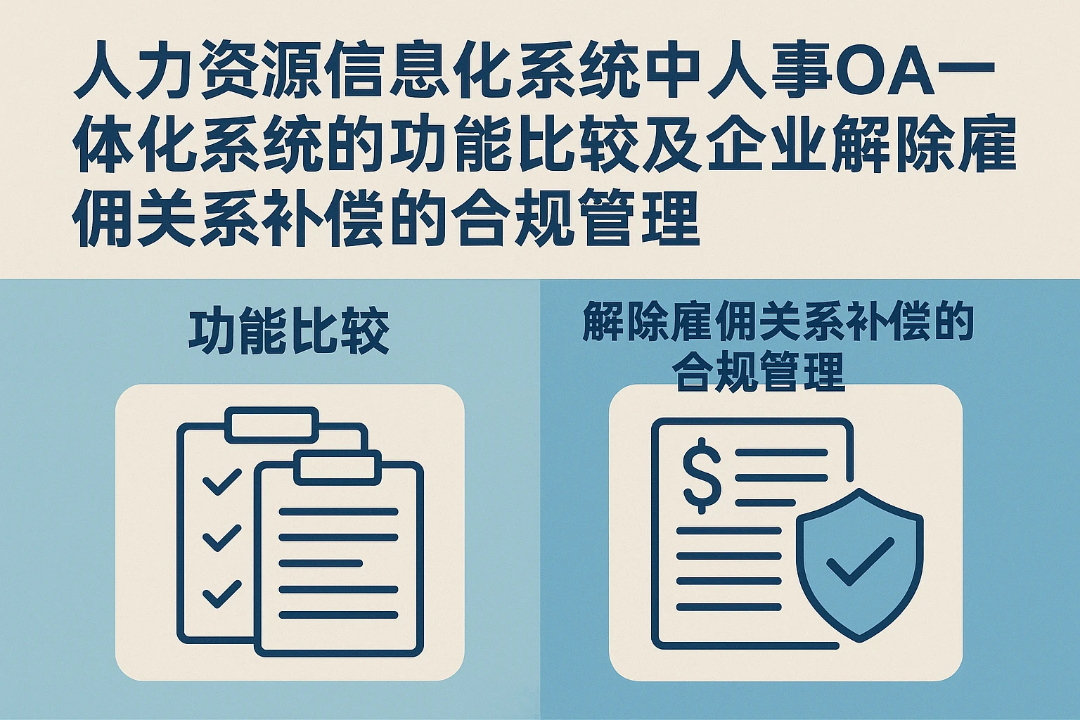 人力资源信息化系统中人事OA一体化系统的功能比较及企业解除雇佣关系补偿的合规管理