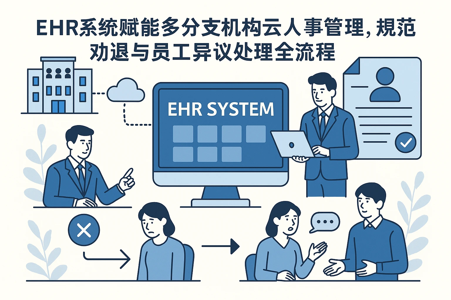 ehr系统赋能多分支机构云人事管理，规范劝退与员工异议处理全流程