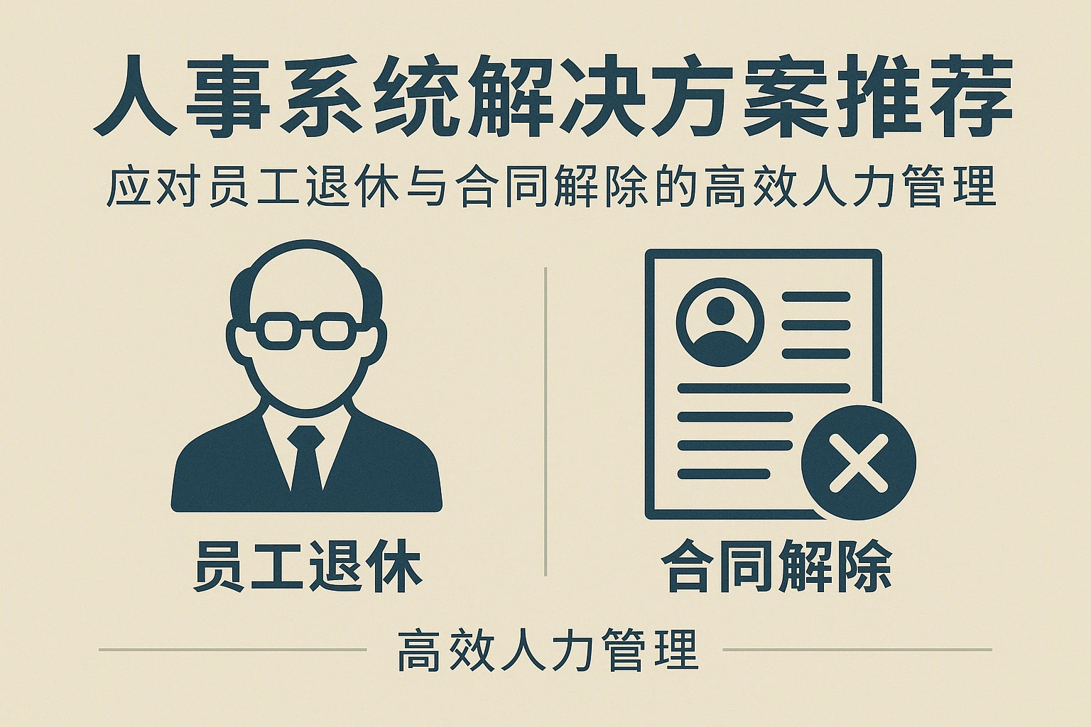 人事系统解决方案推荐：应对员工退休与合同解除的高效人力管理