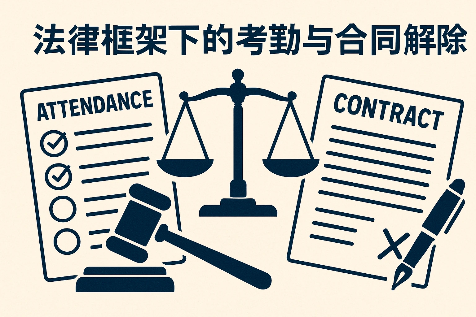 法律框架下的考勤与合同解除