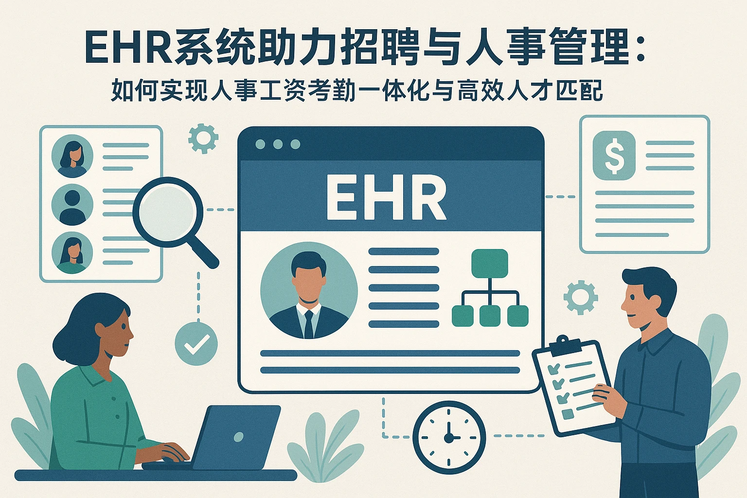 EHR系统助力招聘与人事管理：如何实现人事工资考勤一体化与高效人才匹配