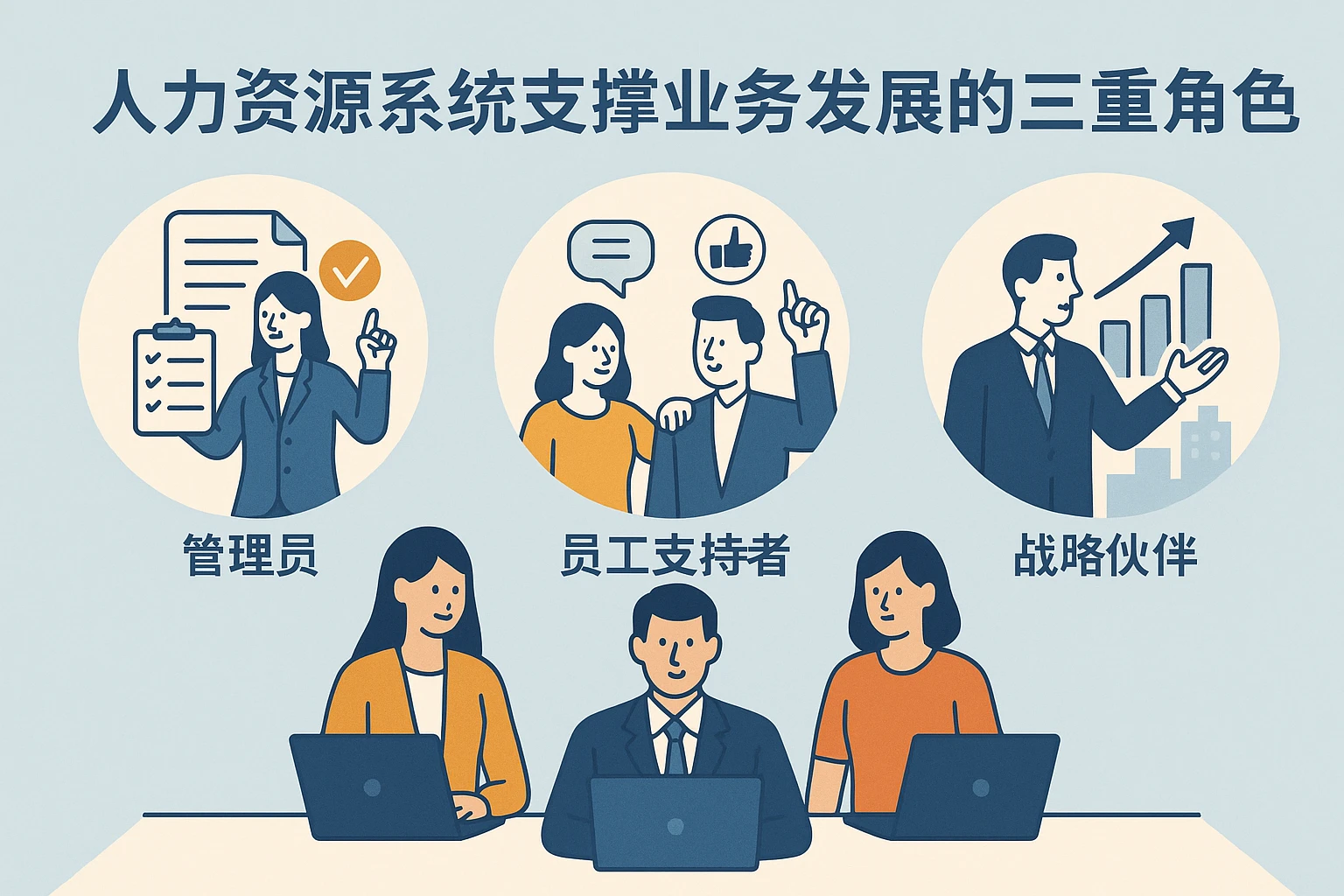 人力资源系统支撑业务发展的三重角色