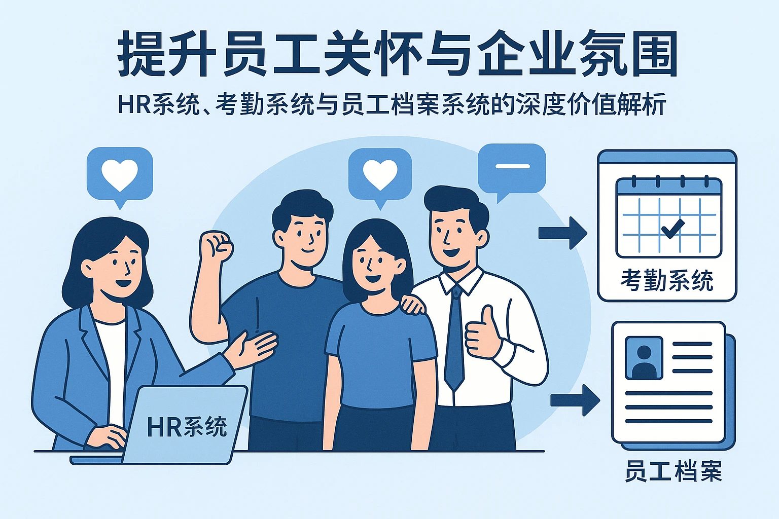 提升员工关怀与企业氛围——HR系统、考勤系统与员工档案系统的深度价值解析