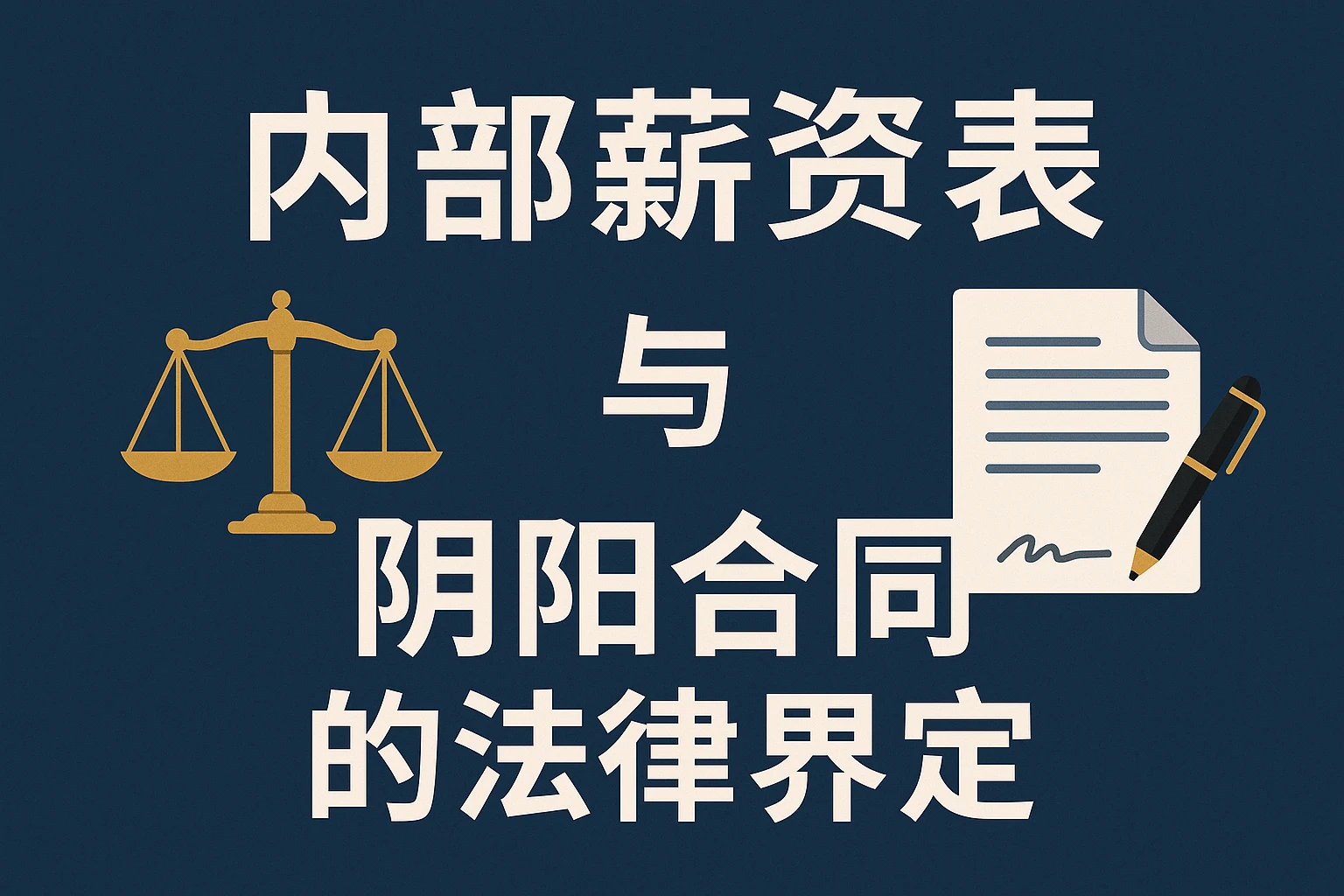 内部薪资表与“阴阳合同”的法律界定
