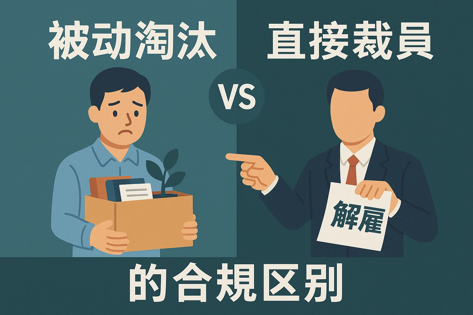 “被动淘汰”与直接裁员的合规区别