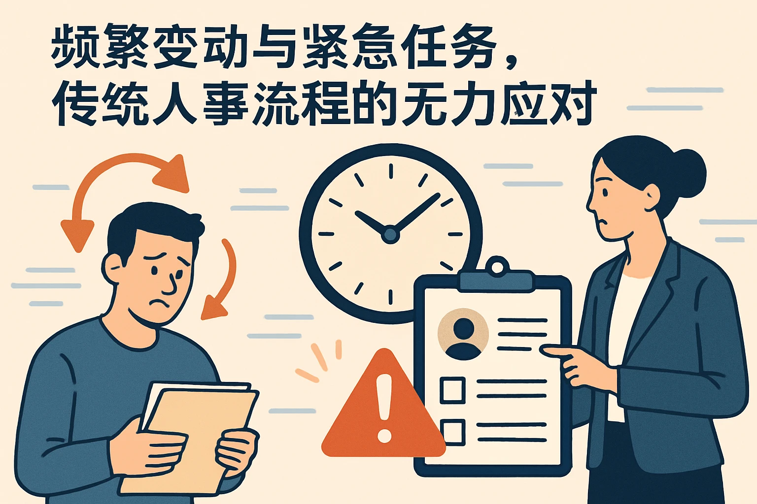 频繁变动与紧急任务，传统人事流程的无力应对