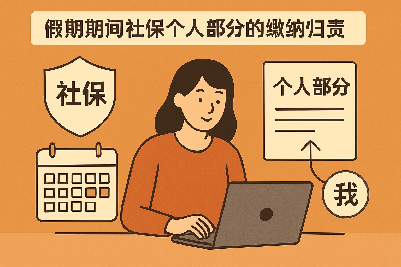 假期期间社保个人部分的缴纳归责